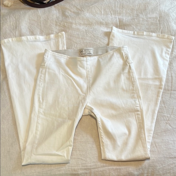 Free People Off-White Denim Pants - Picture 1 of 6